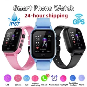 Kids Smart Watch Sim Card Call Tracker GPS Waterproof Watch For Boys Girls US - Picture 1 of 21