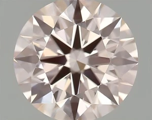 0.88ct Fancy Pink VVS2/ID/EX/EX Round Lab-grown Loose Diamond IGI Certified - Picture 1 of 8