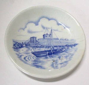 WOODS & SONS Upper Canada Village Ontario Small Souvenir Dish Plate - Picture 1 of 4
