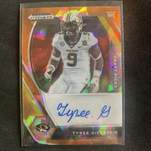 Tyree Gillespie 2021 Prizm Draft Picks Orange Ice Auto Missouri Tigers Houston - Picture 1 of 2