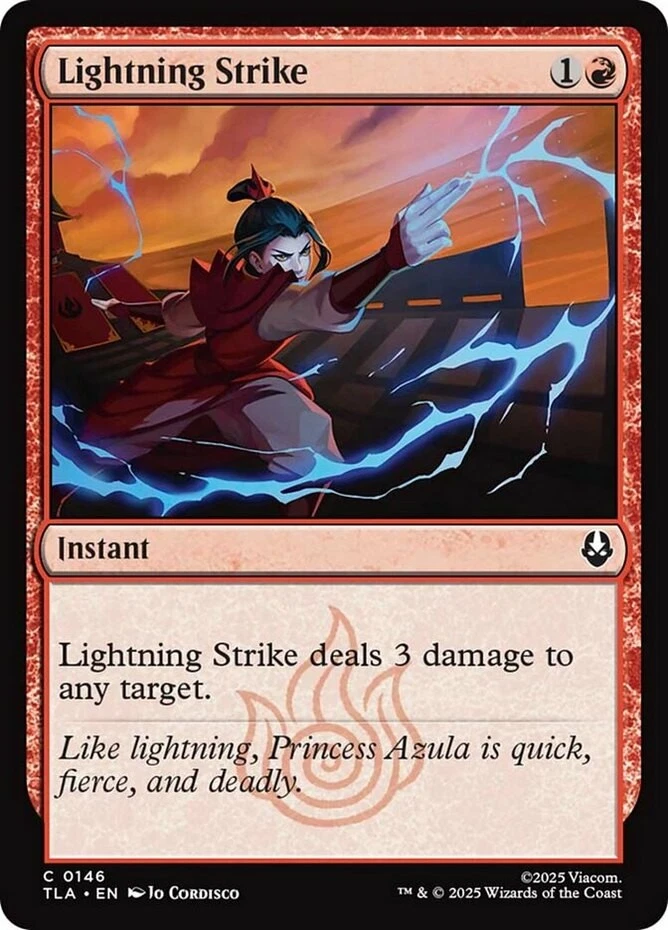 x4 Lightning Strike - Foil C MTG Avatar: The Last Airbender M/NM, English - Image 1 of 1