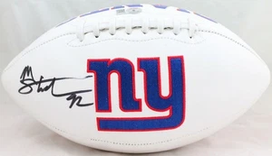 Michael Strahan Autographed New York Giants Logo Football-Beckett W Hologram - Picture 1 of 10