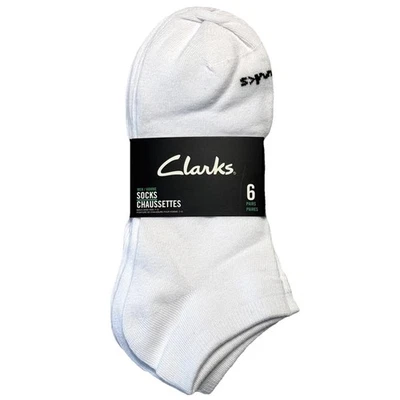 Calcetines al tobillo CLARKS Essential blancos 6 pares para hombre Foto 1 de 2