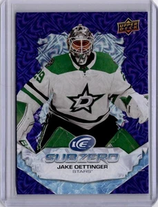 Jake Oettinger Subzero #SZ-JO 2022-23 Upper Deck Ice - Imagen 1 de 2