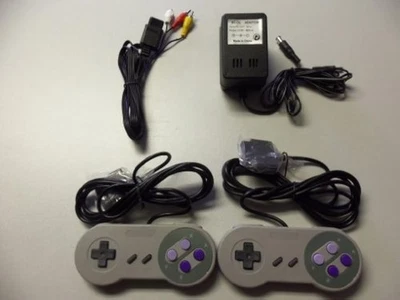 Super Nintendo SNES 2 Controllers AV Cable Power Adapter Bundle Brand New 5Z - Image 1 of 4