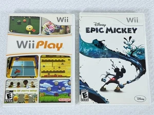 Disney Epic Mickey + Wii Play (juegos Nintendo Wii) Probado y Completo* - Imagen 1 de 5
