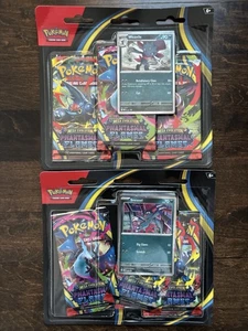 POKEMON PHANTASMAL FLAMES 3 PACK BLISTER SET OF TWO (2) BRAND NEW FACTORY SEALED - Picture 1 of 1