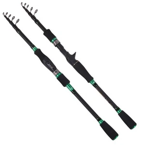 1.8M-2.7M Carbon Fiber Fishing Rod Portable Telescopic Fishing Pole Spinning Rod - Picture 1 of 39