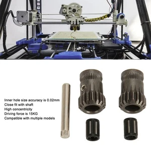 3D Printer Extruder Gear Extrusion Wheel Accurate Size Hardened Steel 5 Pcs - Afbeelding 1 van 12