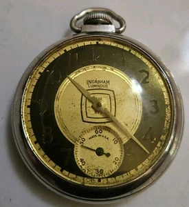 Ingraham Luminous Pocket watch C23 - Picture 1 of 3