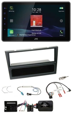 JVC DAB Lenkrad Bluetooth USB Autoradio für Opel Corsa C 2004-2006 schwarz - Bild 1 von 4