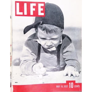 Life Magazine Bound MAY - JUN 1937 8 Issues Missing 6/21/37 News Celebrities Ads - Picture 1 of 12