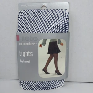 Medias No Boundaries pequeñas medianas azul marino emo gótico patrón de red nuevas - Imagen 1 de 6