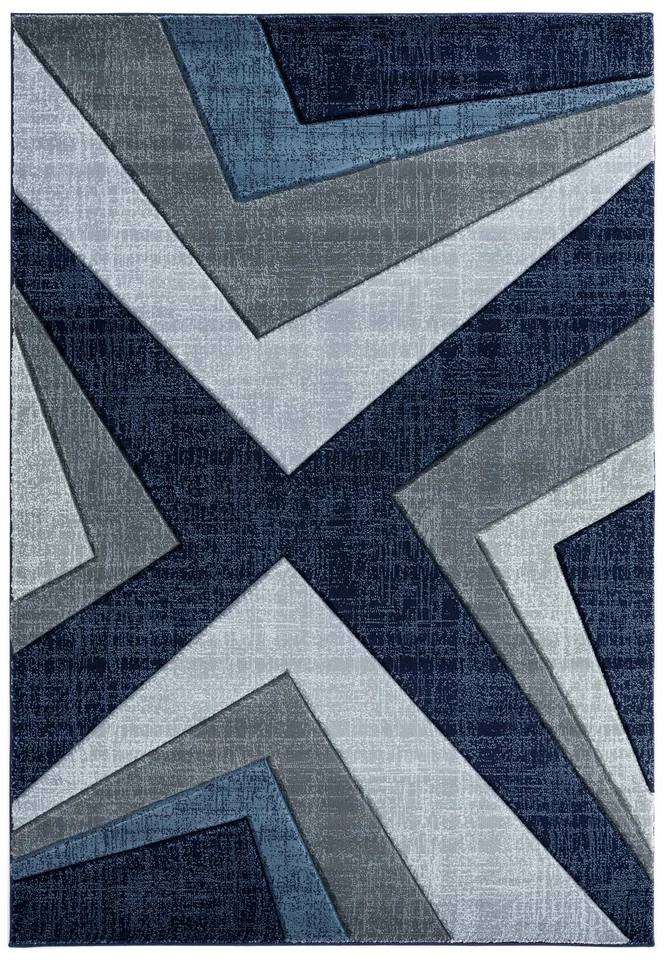 Alfombra de corredor azul marino Bristol Zine 10064 2'7"x7'4" Foto 1 de 1