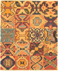 Vintage Hand Woven Turkish Carpet 8'2" x 10'1" Traditional Wool Kilim Rug - Picture 1 of 9