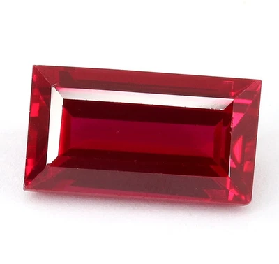 Flawless Mozambique Red Ruby Loose Baguette Cut Gemstone 10.35 Ct - Image 1 of 4
