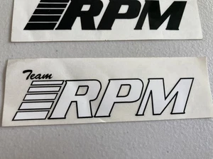 Vintage RC Team RPM decal White & black  - Picture 1 of 3
