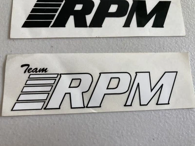 Vintage RC Team RPM decal White & black  - Image 1 of 3