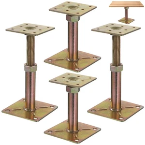 4 PCS Adjustable Floor Jacks, Heavy Duty Metal Post Floor Support, 5 to 8 Inc... - Picture 1 of 7