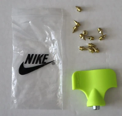 Nike Track & Field Cleats Spikes & Wrench Tool Kit w/12 Gold Spikes - Image 1 of 4