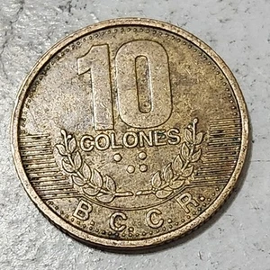 COSTA RICA 🇨🇷 TEN (10) COLONES COIN 1995 - Picture 1 of 2