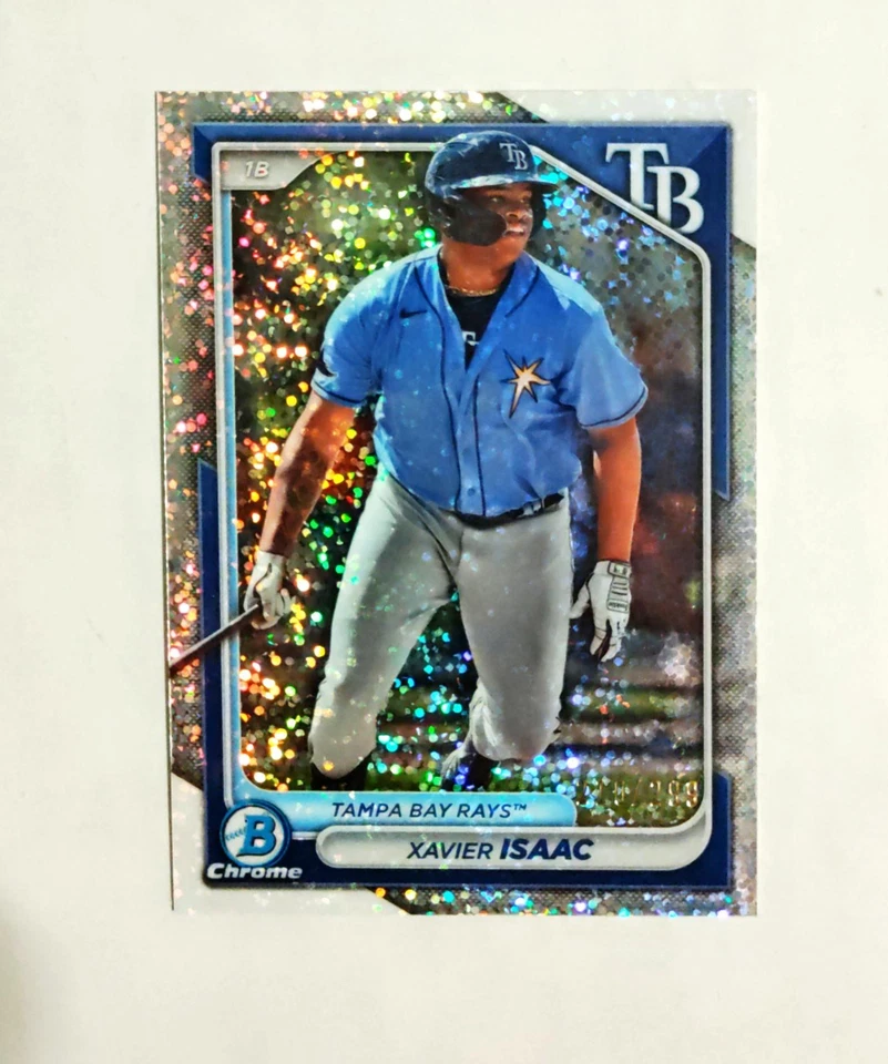 Xavier Isaac 2024 Bowman Chrome #BCP-133 Prospect SPECKLE REFRACTOR 210/299 z59 - Image 1 of 1