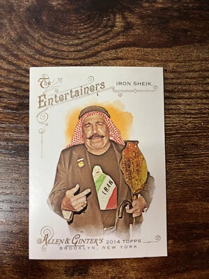2014 Topps Allen & Ginter's Mini Iron Sheik The #153 HOF - Image 1 of 2