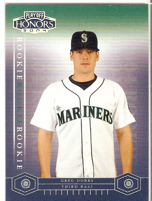 GREG DOBBS ROOKIE SERIAL #/1999 2004 PLAYOFF HONORS 242 SEATTLE MARINERS - Image 1 of 1