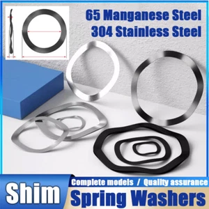 Spring Washers 3mm~108mm ID 6mm~118mm OD 0.25mm~0.6mm Thick Metal Wave Crinkle - Picture 1 of 17