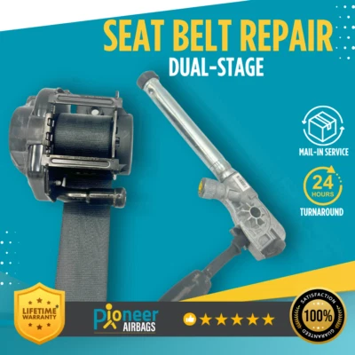 FOR ALL FORD F-250 SEAT BELT REPAIR DUAL STAGE OEM LOCKED FIX REBUILD RESTORE! - Image 1 of 4