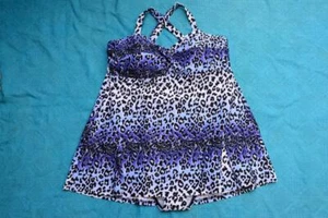 NEW TARGET Belle Curve FIRMING TUMMY PANEL One Piece Swimsuit -Dress Size 16 $49 - Picture 1 of 1