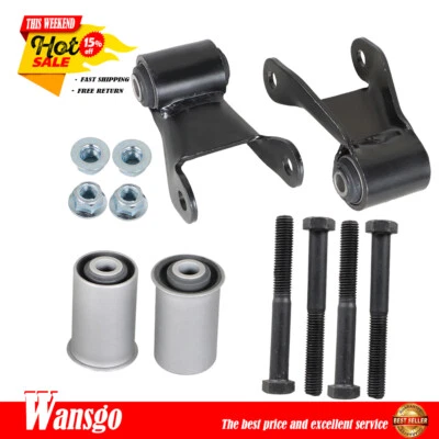 Kit de reparación de grillete de resorte de hoja trasera apto para Chevy C/K Express 1500 2500 3500 Foto 1 de 4