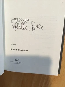 SIGNED by Robert Olen Butler - Intercourse : Stories HC 1st/1st Pulitzer Prize - Picture 1 of 9