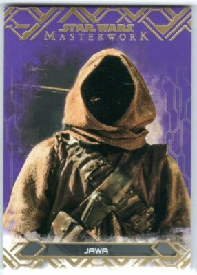 STAR WARS 2017 TOPPS MASTERWORK 53 PURPLE PARALLEL BASE JAWA 47/50 - Image 1 of 2