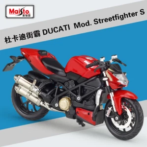 Maisto 1:18 Ducati Mod Streetfighter SMotorcycle Bike Model New in Box - Picture 1 of 5
