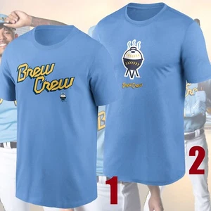 HOT SALE - Milwaukee Brewers City Connect Logo T-Shirt - Picture 1 of 6