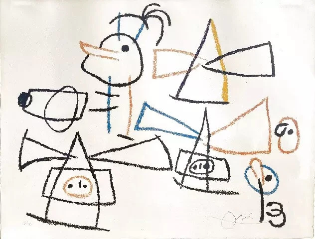 Литография Joan Miro «Ubu Aux Baleares XIV» СДЕЛАЙТЕ ПРЕДЛОЖЕНИЕ - Изображение 1 из 1