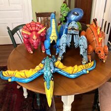Inflatable dinosaur set