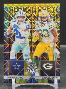 2023 Panini Mosaic Tony Pollard Aaron Jones /10 Prizm #CC-12 COWBOYS PACKERS