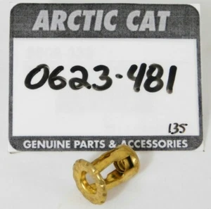 NOS Arctic Cat Tigershark Thread Insert Nut 10mm 19mm 1/4-20 Brass OEM 0623-481 - Picture 1 of 3