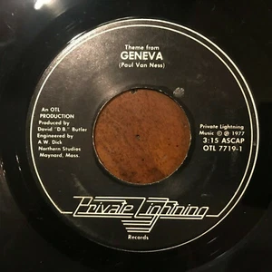 PRIVATE LIGHTNING - THEME FROM GENEVA / TIGHT WITH YOU 45 VG+ RARE NEW ENGLAND - Picture 1 of 2