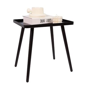 FOOHCXX Black Side/End Table Small End Table Accent Table Living Room Bedroom... - Picture 1 of 5