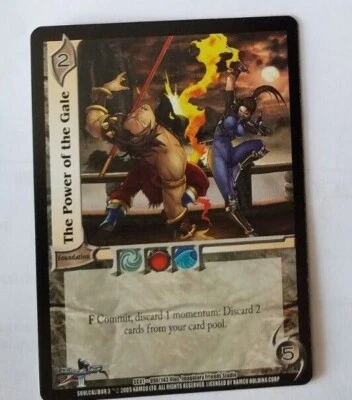 2005 UFS  POWER OF THE GALE  CARD UNIVERSAL FIGHTING SYSTEM CCG CARD  - Image 1 of 2