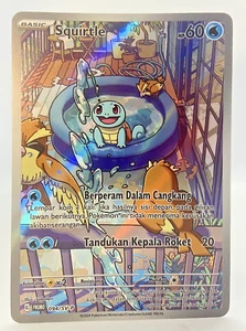 LIMITADO Pokemon Juego de Cartas Coleccionables Indonesia Squirtle Promo Shiny Treasure Promo 094/SV-P CASI NUEVO - Imagen 1 de 5