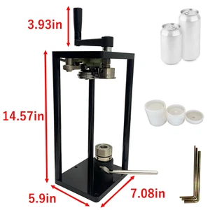 Hand Rotary Capping Machine Aluminum Can Sealing Capping Machine with 3 Molds - Picture 1 of 24