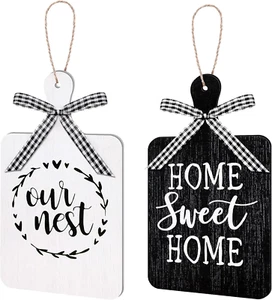 2 Pieces Farmhouse Tiered Tray Decor Home Wood Sign Our Cutting Board Sign Farmh - Picture 1 of 7
