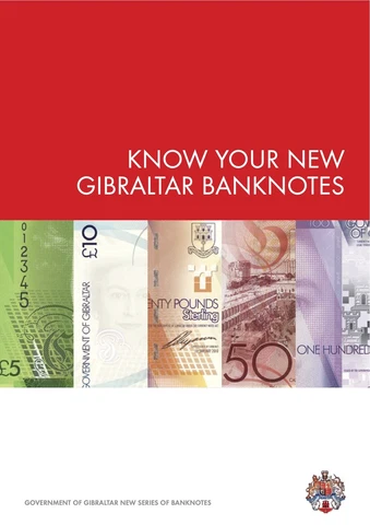 🇬🇮 Gibraltar. BROCHURE. Know your new family of Banknotes NEW Cover