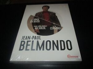 COFFRET 3 DVD NEUF "JEAN-PAUL BELMONDO : UN SINGE EN HIVER / LE CERVEAU / CENT M
