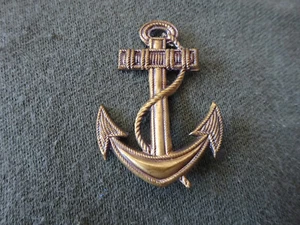 A31-24) Original Schulterklappen-Auflage Marine frühe Bundeswehr Anker 1950er !! - Bild 1 von 5