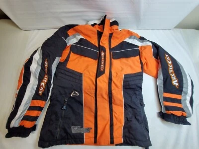 Jaqueta masculina Arctic Cat V-Tex Snow Mobile laranja pequena - Imagem 1 de 4